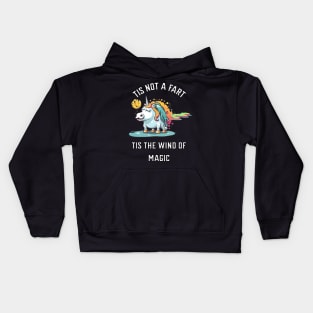 Tis not a fart tis the wind of magic Kids Hoodie